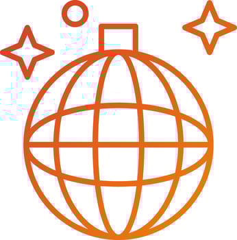 Disco Ball Icon Style vector