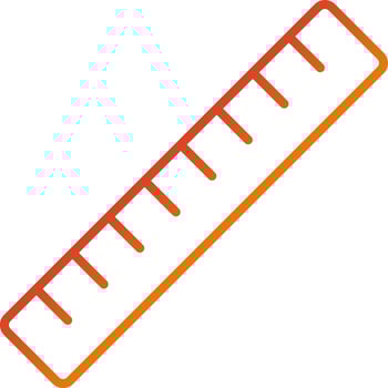 Ruler Icon Style vector