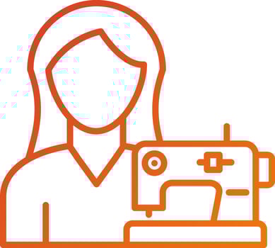 Tailoring Women Icon Style vector
