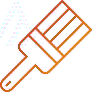 Paint Brush Icon Style vector