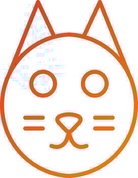 Cat Icon Style vector