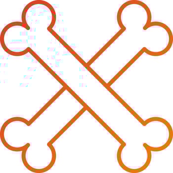 Crossbones Icon Style vector