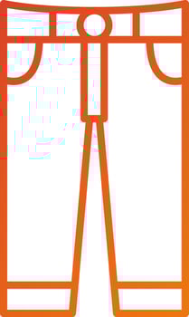 Men Pants Icon Style vector