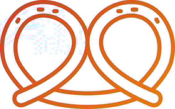 Pretzel Icon Style vector
