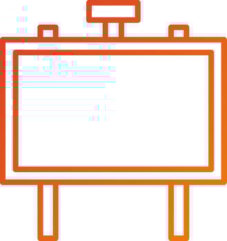 Signboard Icon Style vector