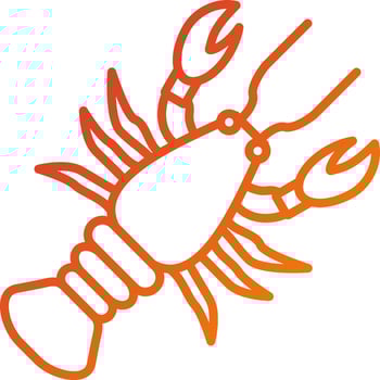 Lobster Icon Style vector