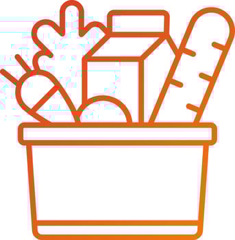 Groceries Icon Style vector