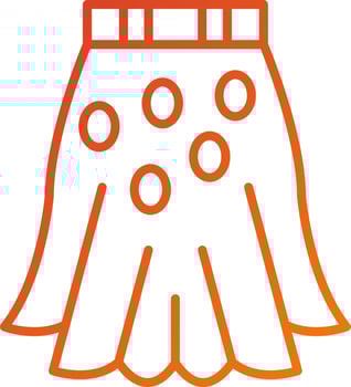 Skirt Icon Style vector