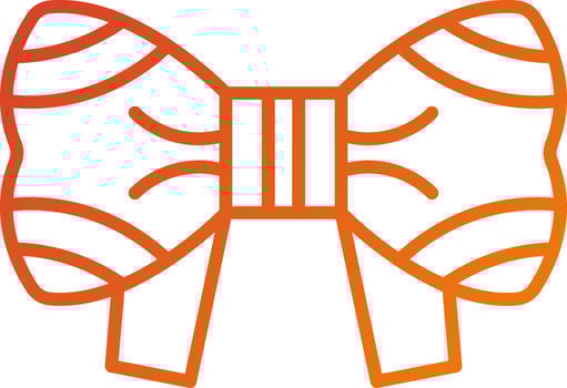 Bow Tie Icon Style vector