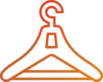 Clothes Hanger Icon Style vector