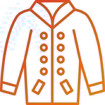 Varsity Jacket Icon Style vector