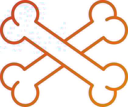 Bone Icon Style vector