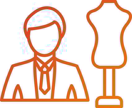 Fashion Designer Icon Style vector