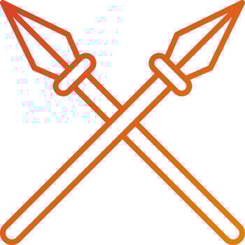 Spear Icon Style vector