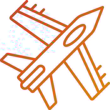 Aircraft Icon Style vector
