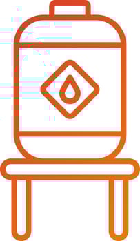 Oil Tanker Icon Style vector
