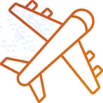 Airplane Icon Style vector