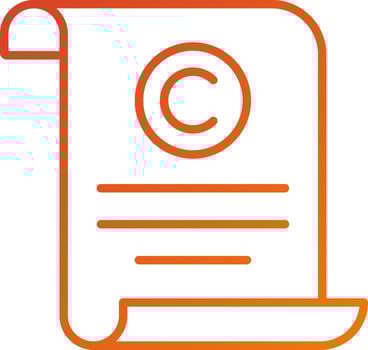 Copyright Icon Style vector