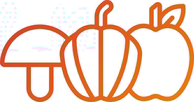 Fresh Ingredients Icon Style vector