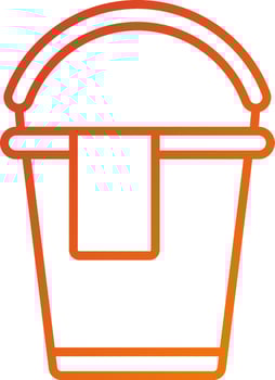 Pail Icon Style vector