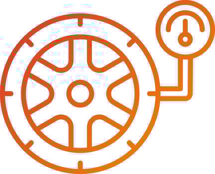 Tire Maintenance Icon Style vector