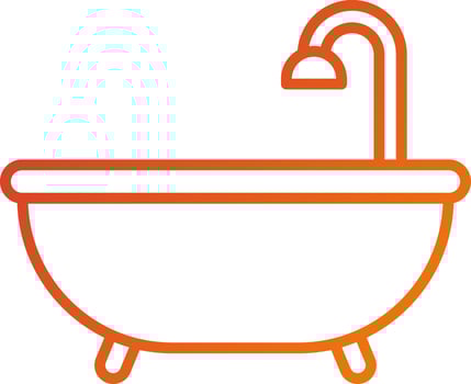 Bathtub Icon Style vector