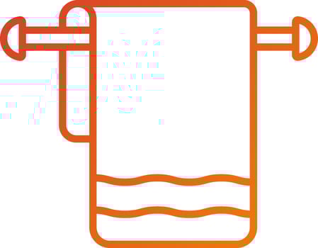 Towel Rack Icon Style vector