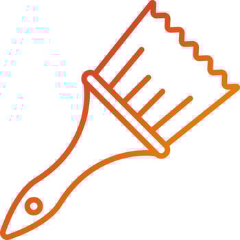 Paint Brush Icon Style vector