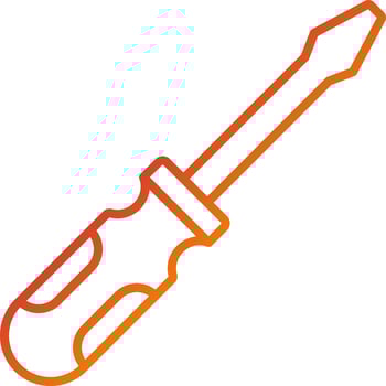 Screwdriver Icon Style vector