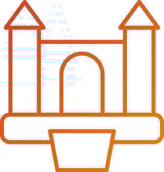 Bouncy Castle Icon Style vector