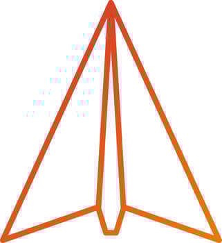 Paper Plane Icon Style vector