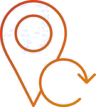 Refresh Location Icon Style vector