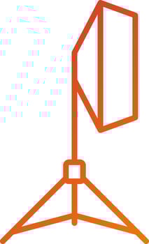 Studio Lighting Icon Style vector