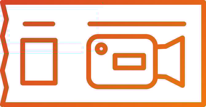 Movie Ticket Icon Style vector