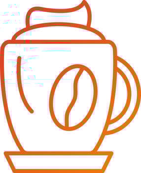 Cappuccino Icon Style vector