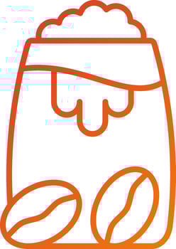 Dalgona Icon Style vector