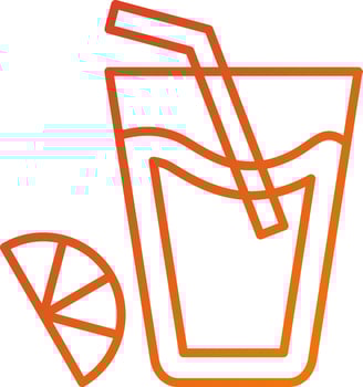 Orange Juice Icon Style vector