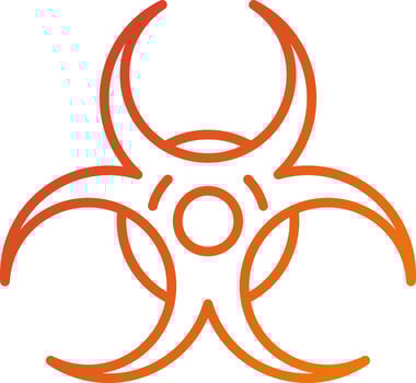 Biohazard Icon Style vector