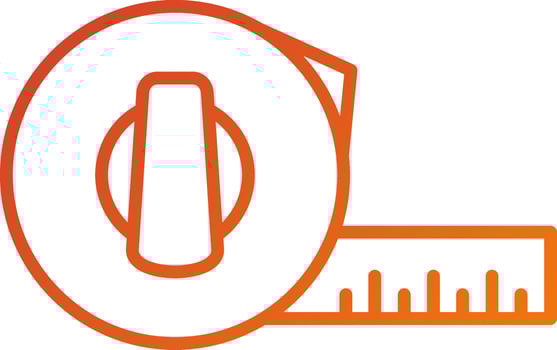 Tape Measure Icon Style vector