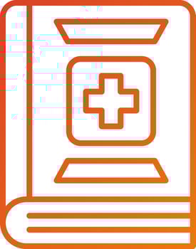 Medical Book Icon Style vector