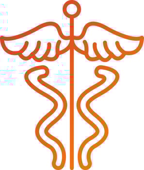 Caduceus Icon Style vector