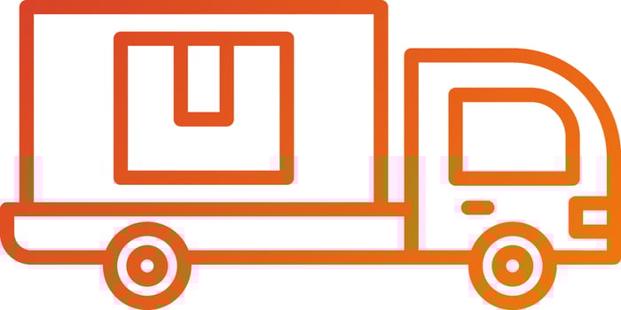 Delivery Truck Icon Style vector