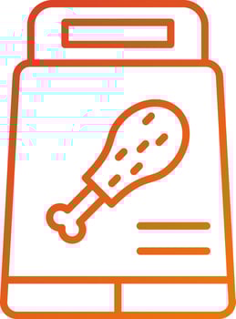 Food Pack Icon Style vector