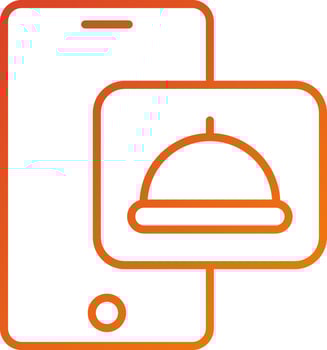Food App Icon Style vector