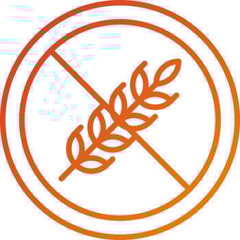 Gluten Free Icon Style vector