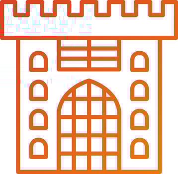 Castle Gate Icon Style vector