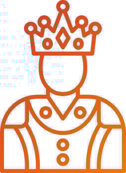 King Icon Style vector