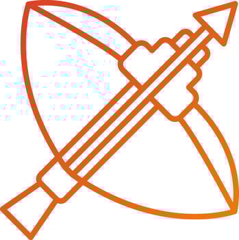 Crossbow Icon Style vector