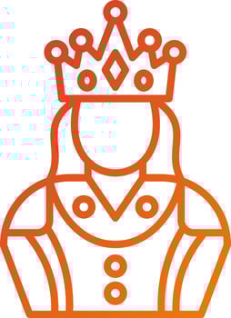Queen Icon Style vector