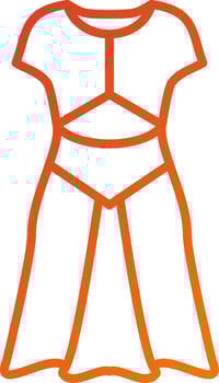 Dress Icon Style vector